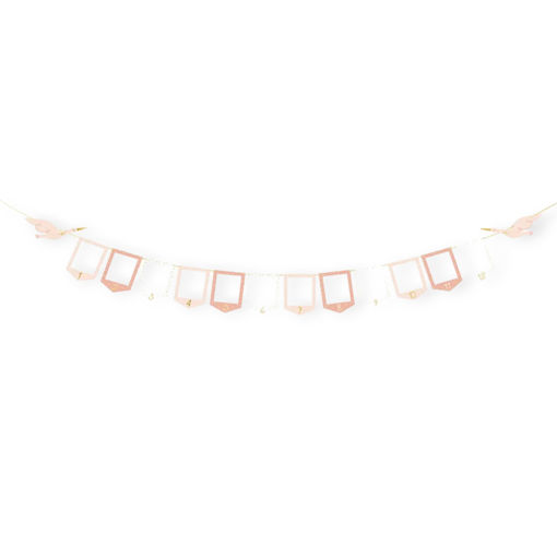 Picture of PHOTO FRAME GARLAND STORK - SIZE OF CARD 10.5 X 15CM